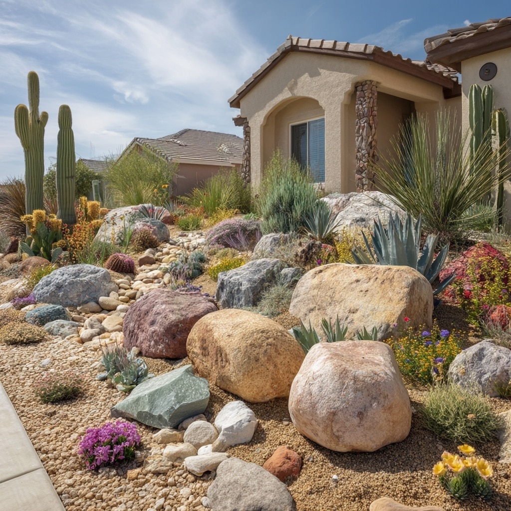 10 Budget-Friendly Arizona Backyard Ideas That Work 5 Create a Desert-Inspired Rock Garden