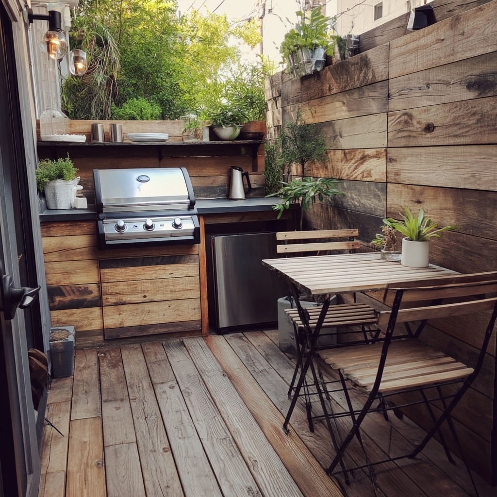 10 Backyard Ideas for Small Yards That Maximize Space 5 Design a Compact Outdoor Kitchen Nook
