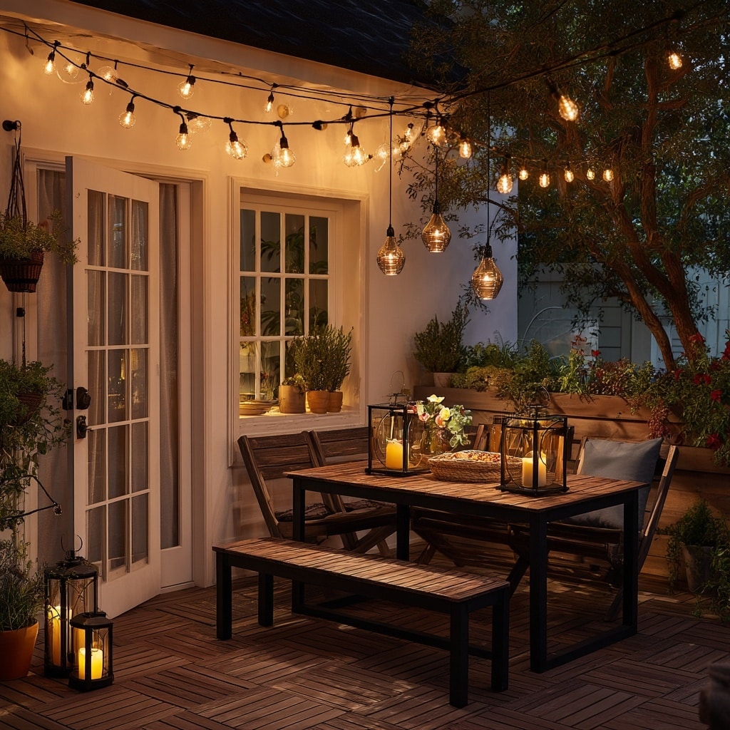 10 Small Backyard Patio Ideas for Hosting 5 Incorporate Outdoor Lighting