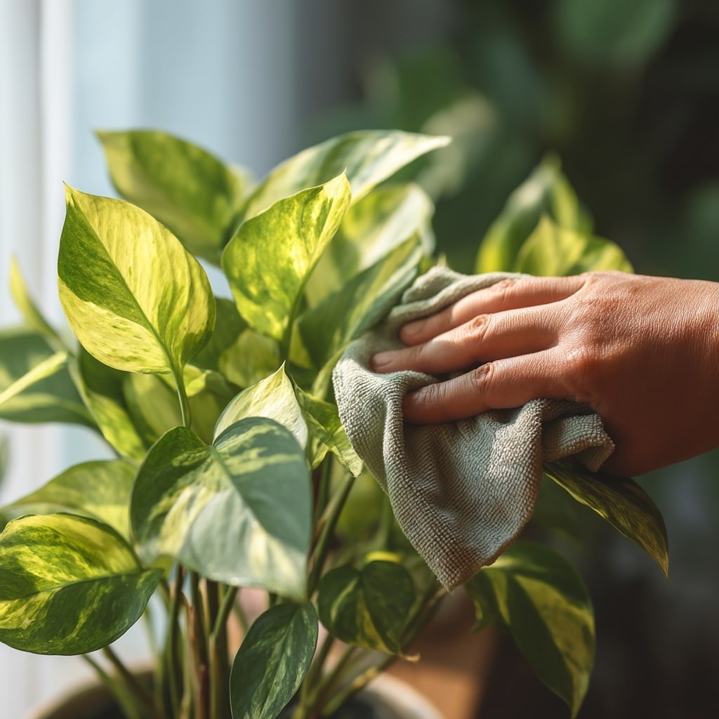 Keep Dust Off Your Plants