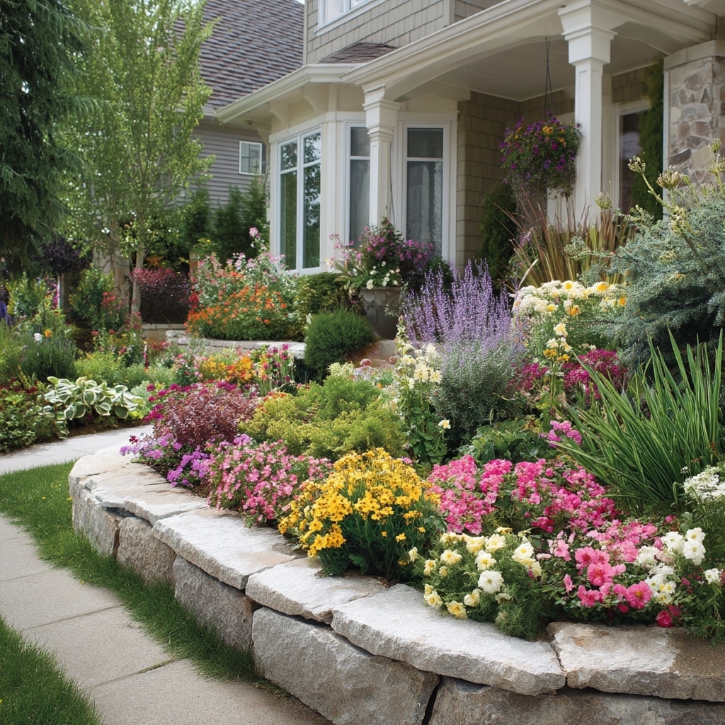 . Raise Your Flowerbeds for Definition and Impact