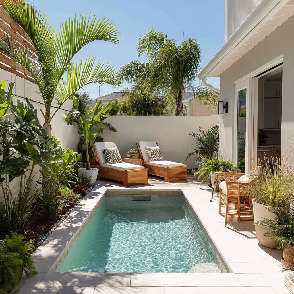 10 Backyard Ideas for Small Yards That Maximize Space 6 Add a Small Backyard Pool for Relaxation