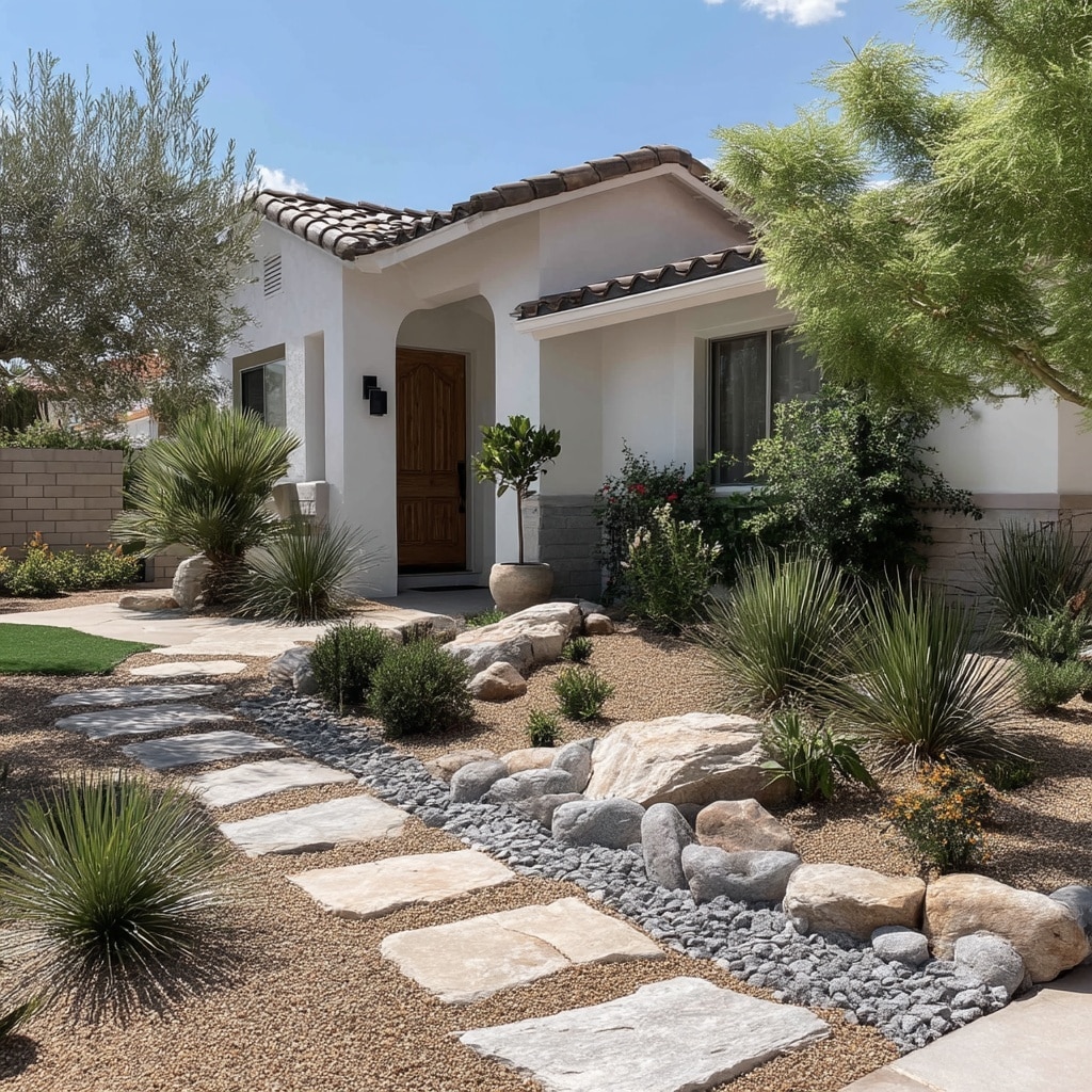 4 Lawn Shapes for Stunning Front Yard Landscaping 6 Front Yard Landscaping Without Grass