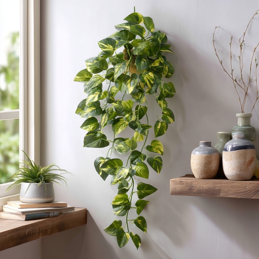 Hanging Golden Pothos (Epipremnum aureum 'Golden')