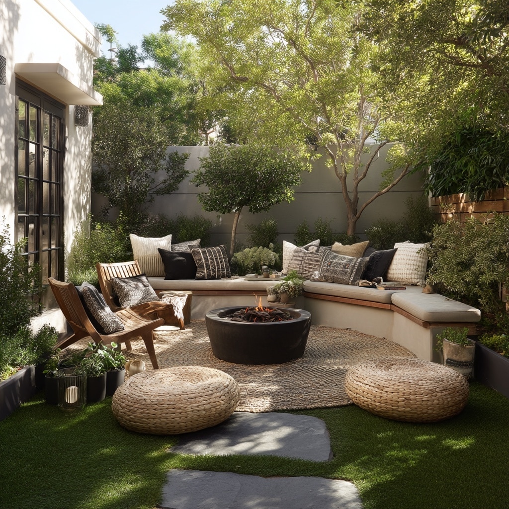 10 Small Backyard Patio Ideas for Hosting 6 . Think About Seating Arrangements