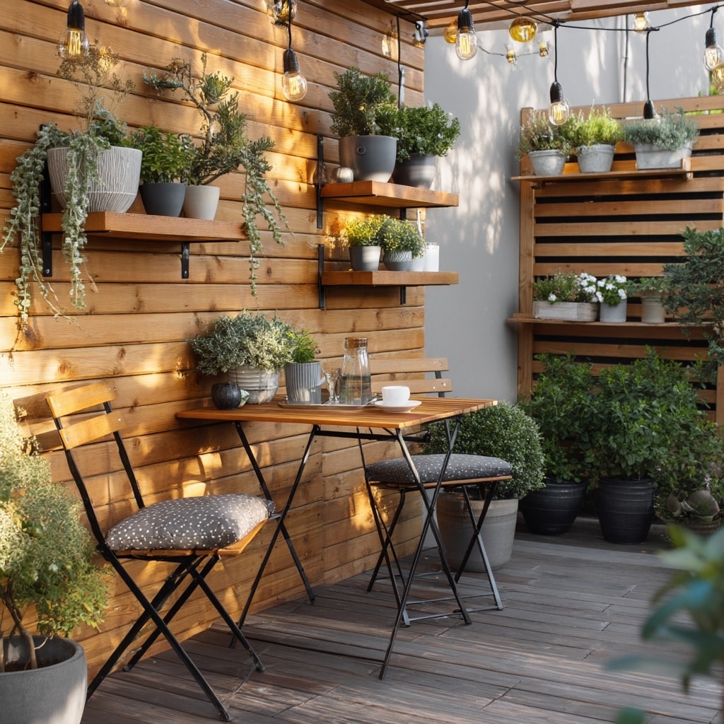 10 Small Backyard Patio Ideas for Hosting 7 Make Use of Vertical Space