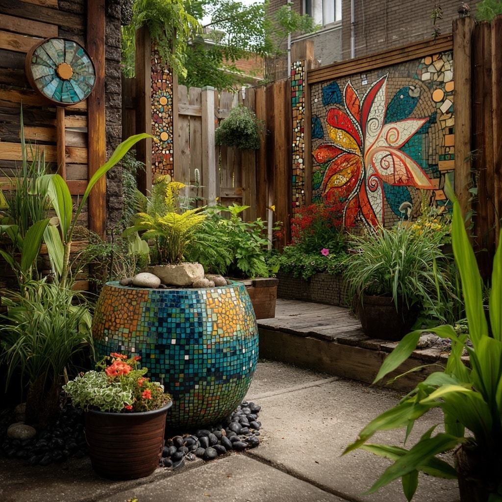 10 Backyard Ideas for Small Yards That Maximize Space 8 Add Artistic Focal Points for Visual Appeal