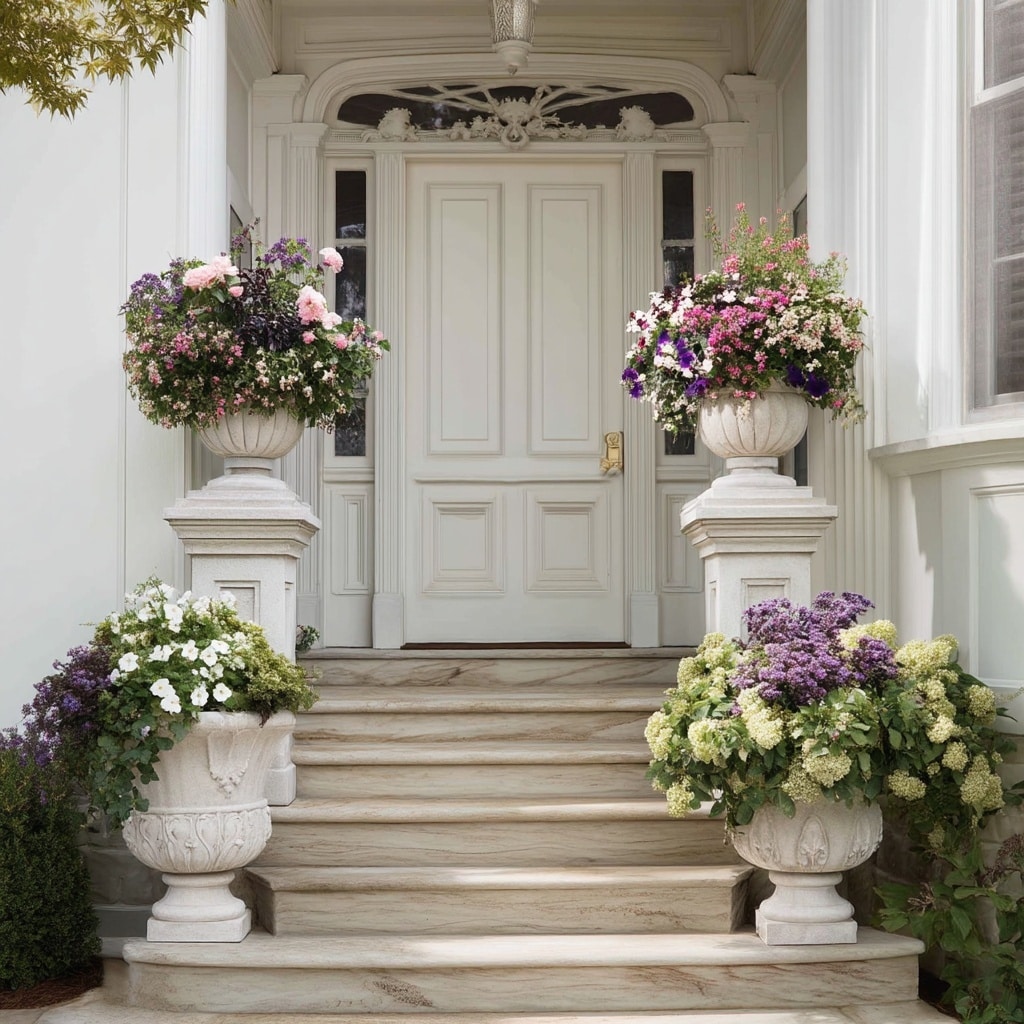 Front Step Planters (Tall and Narrow)
