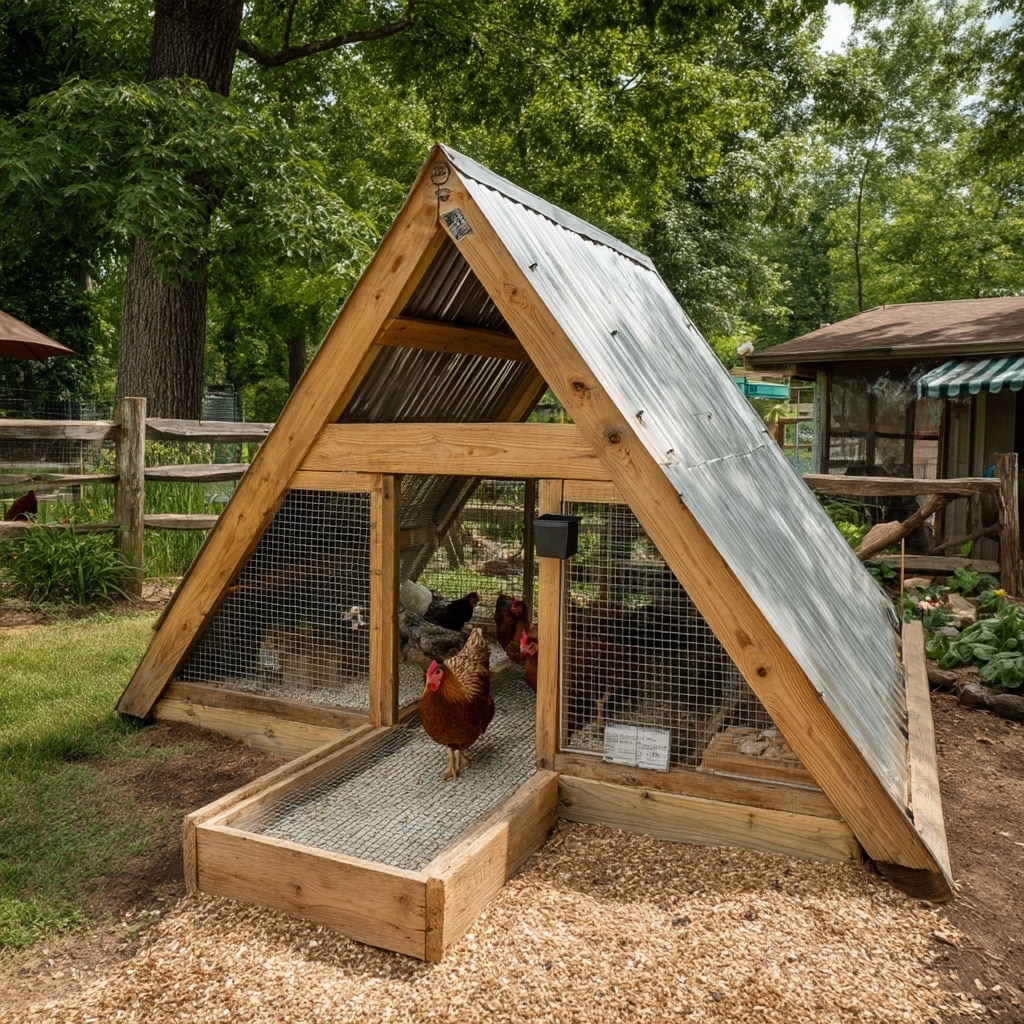 7 Chicken Coop Ideas That Are Cheap, Safe & Creative 11 Old Swing Set Chicken Coop