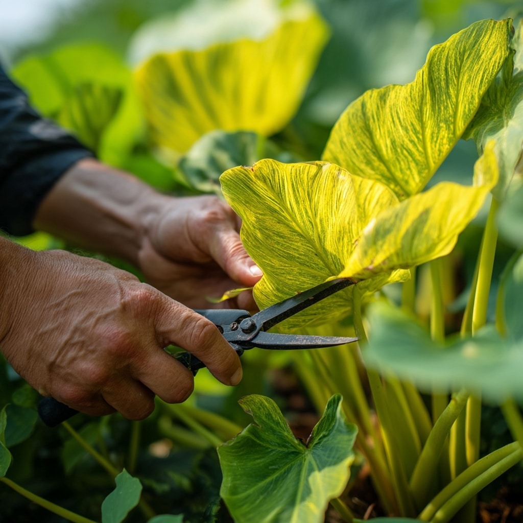 How to Grow and Care for Elephant Ears Plants 9 Pruning and Grooming Elephant Ears Plants