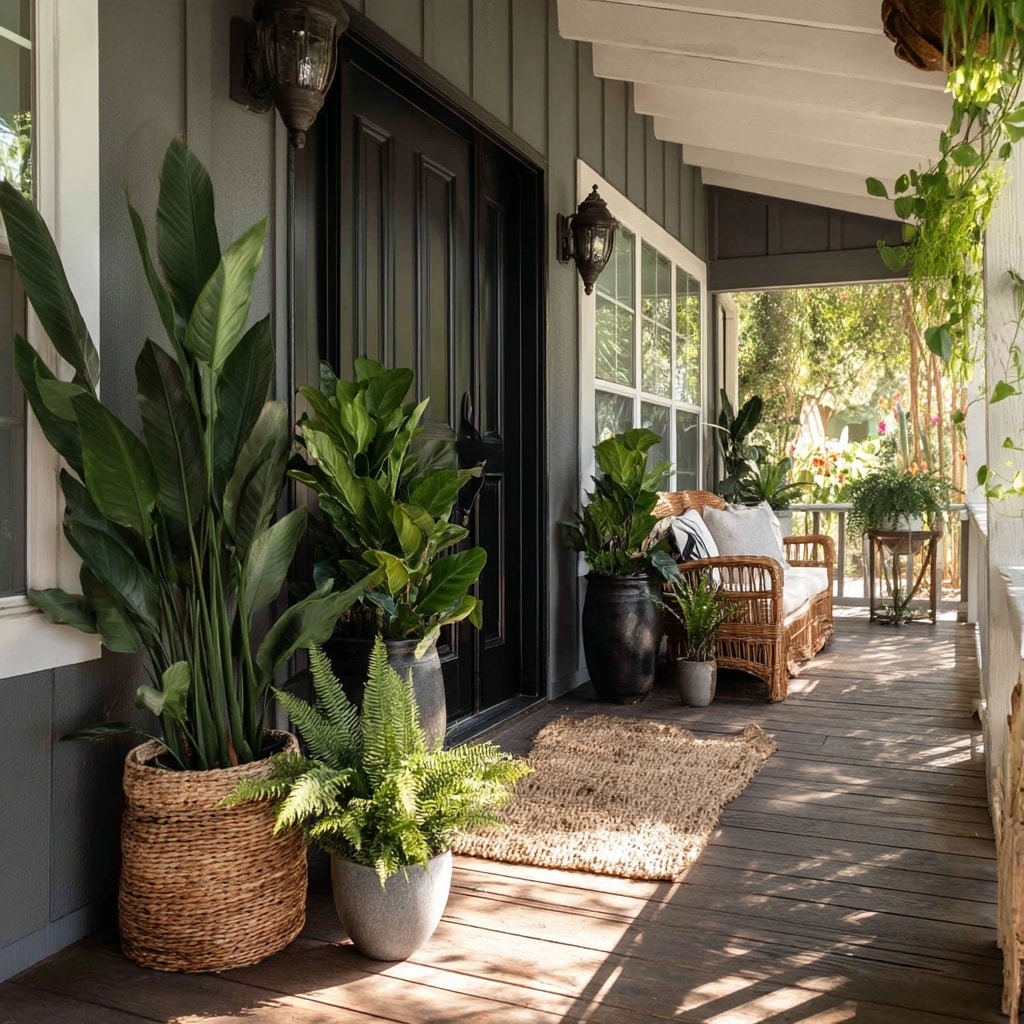 Bring Houseplants Outside for a Lush Porch Retreat