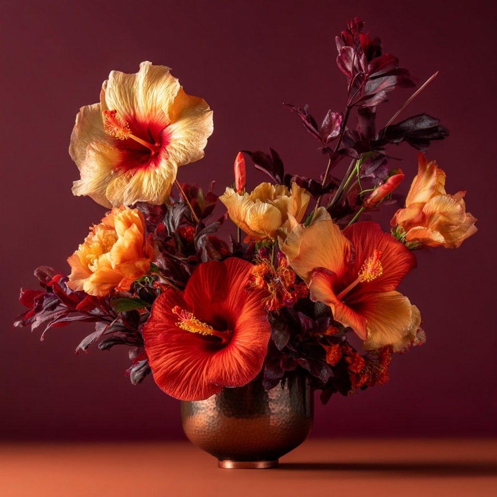 10 Hibiscus Bouquet Ideas to Brighten Any Space 12 Classic Red Romance