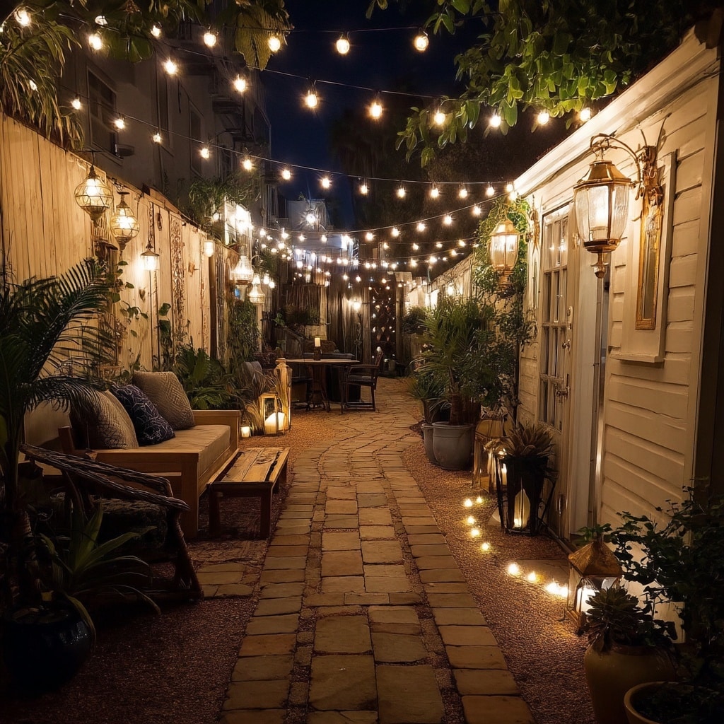 10 Backyard Ideas for Small Yards That Maximize Space 10 Create Outdoor Lighting Ambiance