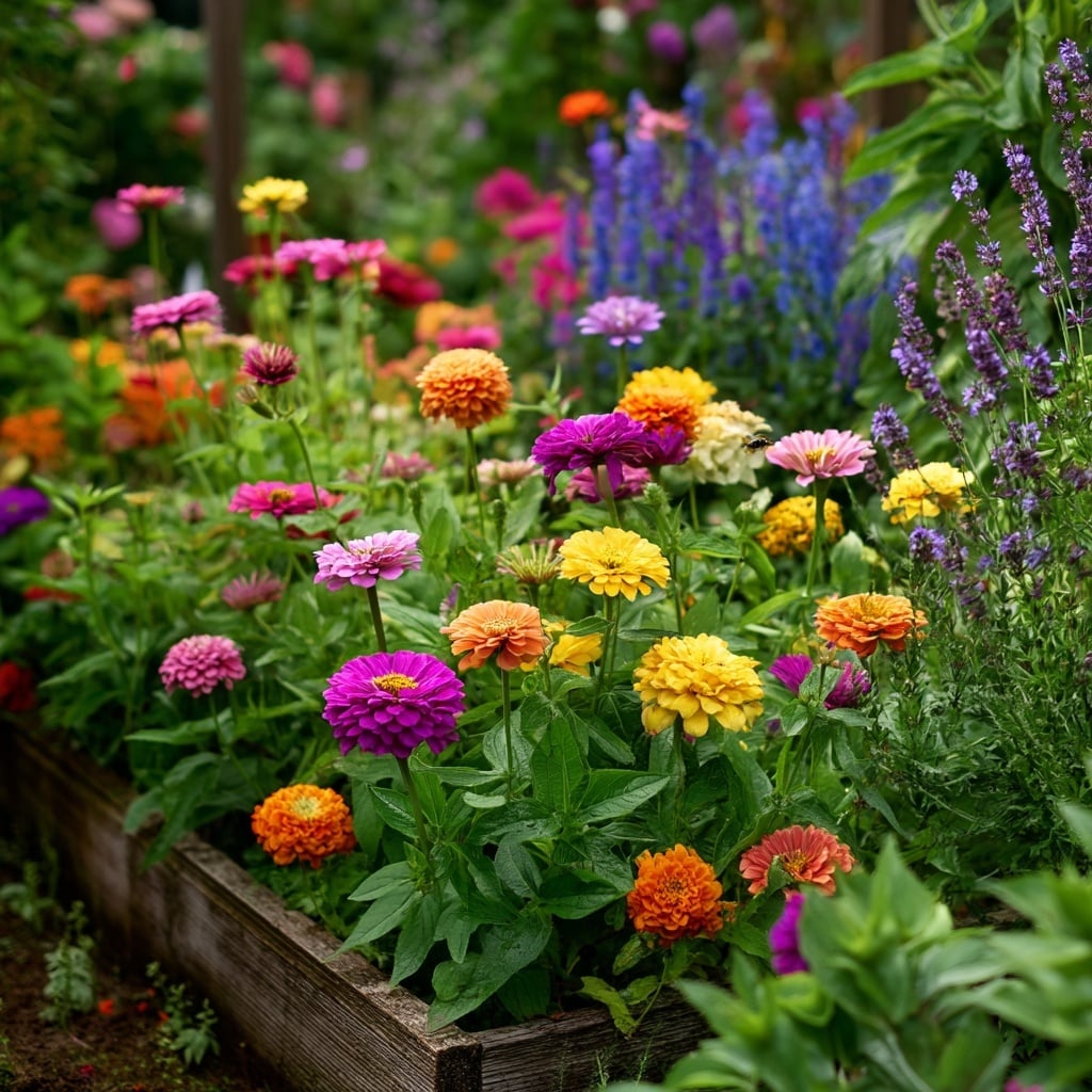 10 Cozy Zinnia Garden Bed Ideas for a Stunning Yard 12 10 Cozy Zinnia Garden Bed Ideas for a Stunning Yard