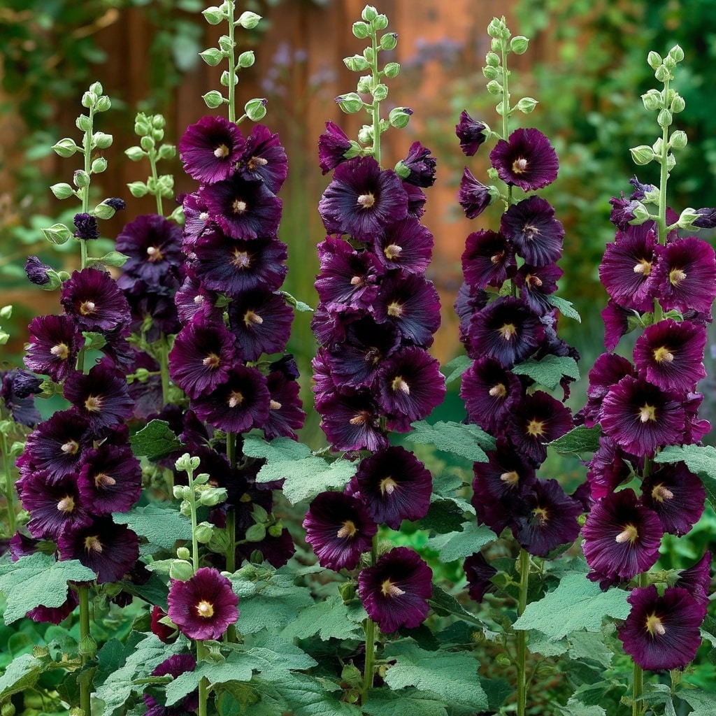 Black Knight Hollyhock