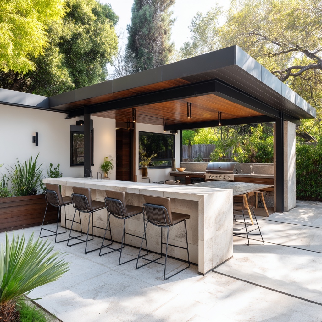 Large Backyard Landscaping Ideas for Functional Outdoor Living 5 Build an Outdoor Kitchen with a Bar Area