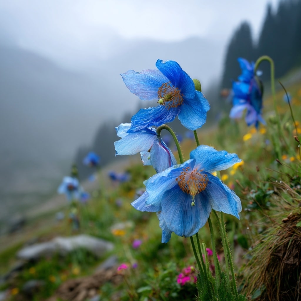 Himalayan Blue Poppy (Meconopsis grandis)