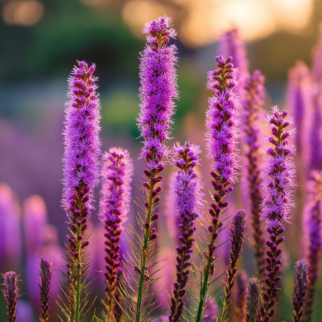 15 Unique Flowers to Make Your Garden Stand Out 12 Liatris (Liatris spicata)