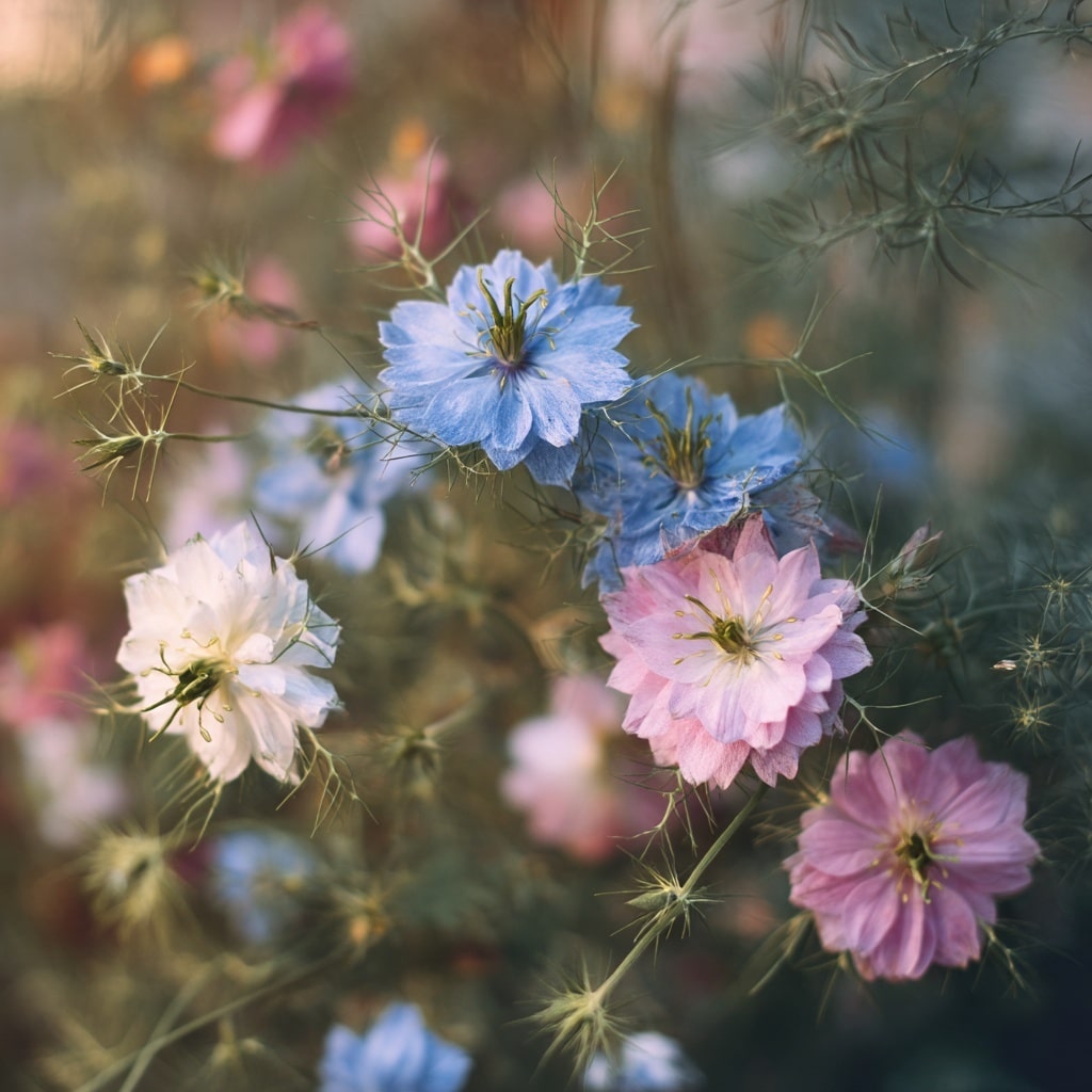 15 Unique Flowers to Make Your Garden Stand Out 14 Love-in-a-Mist (Nigella damascena)