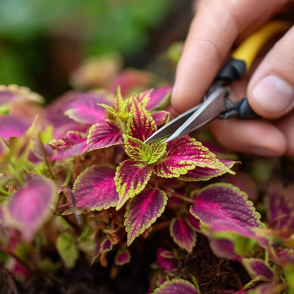 Coleus Plant Care Guide for Vibrant, Healthy Foliage 9 Pruning Coleus Plants