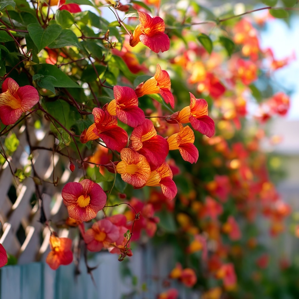 15 Unique Flowers to Make Your Garden Stand Out 9 Spanish Flag (Mina lobata)