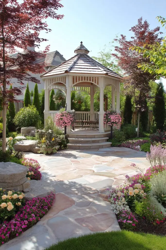 10 Front Yard Landscape Ideas with Natural Stone 11 10 Front Yard Landscape Ideas with Natural Stone