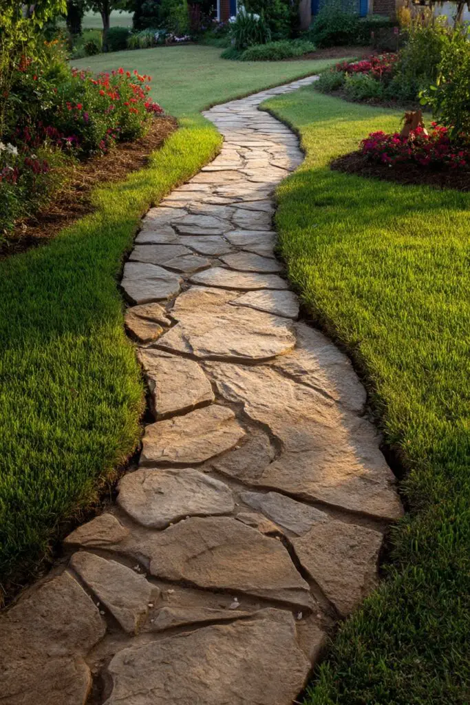 10 Front Yard Landscape Ideas with Natural Stone 3 10 Front Yard Landscape Ideas with Natural Stone