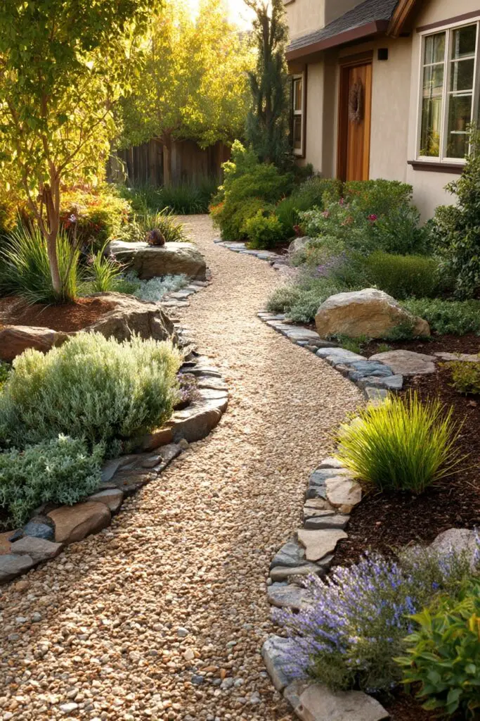 10 Front Yard Landscape Ideas with Natural Stone 7 10 Front Yard Landscape Ideas with Natural Stone