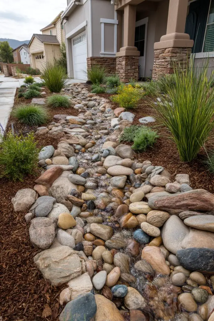 10 Front Yard Landscape Ideas with Natural Stone 8 10 Front Yard Landscape Ideas with Natural Stone