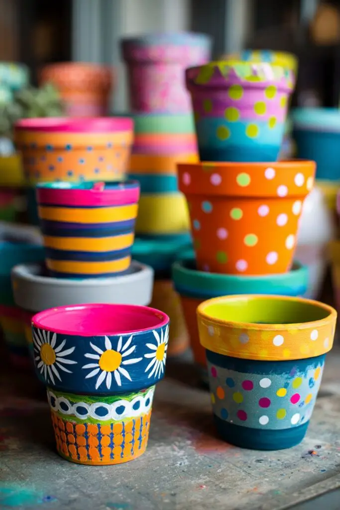 DIY Flower Pots Decor – 8 Easy Ideas for Beginners 8 DIY Flower Pots Decor – 8 Easy Ideas for Beginners