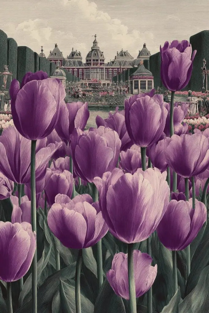 Purple Tulips: Royal Elegance of Spring Gardens 7 Purple Tulips: Royal Elegance of Spring Gardens