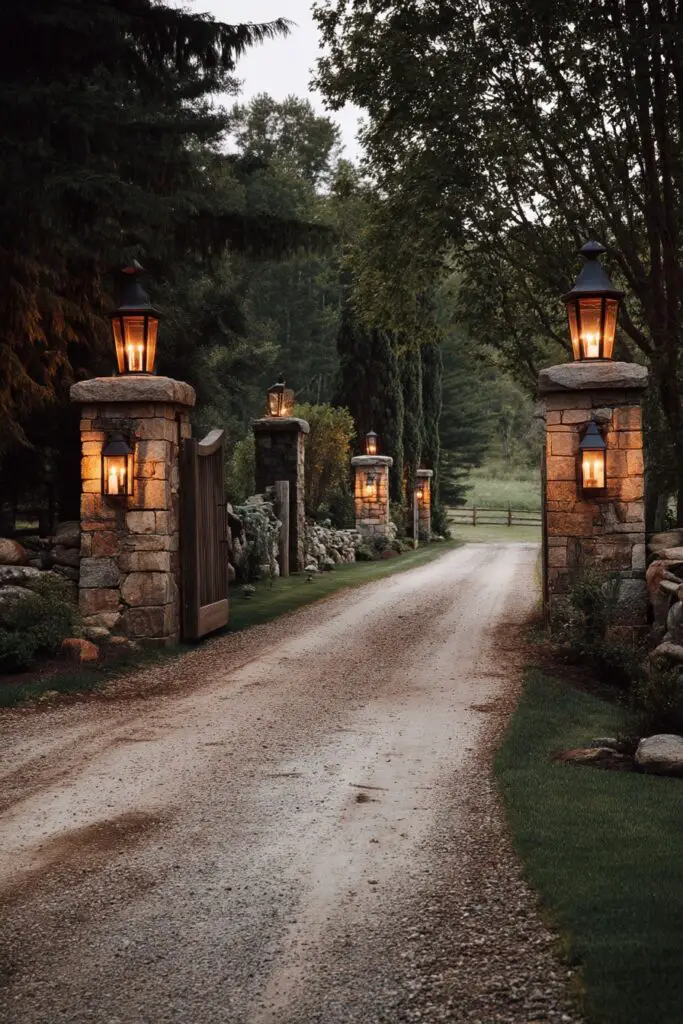 8 Farmhouse Driveway Entrance Ideas That Impress 3 8 Farmhouse Driveway Entrance Ideas That Impress