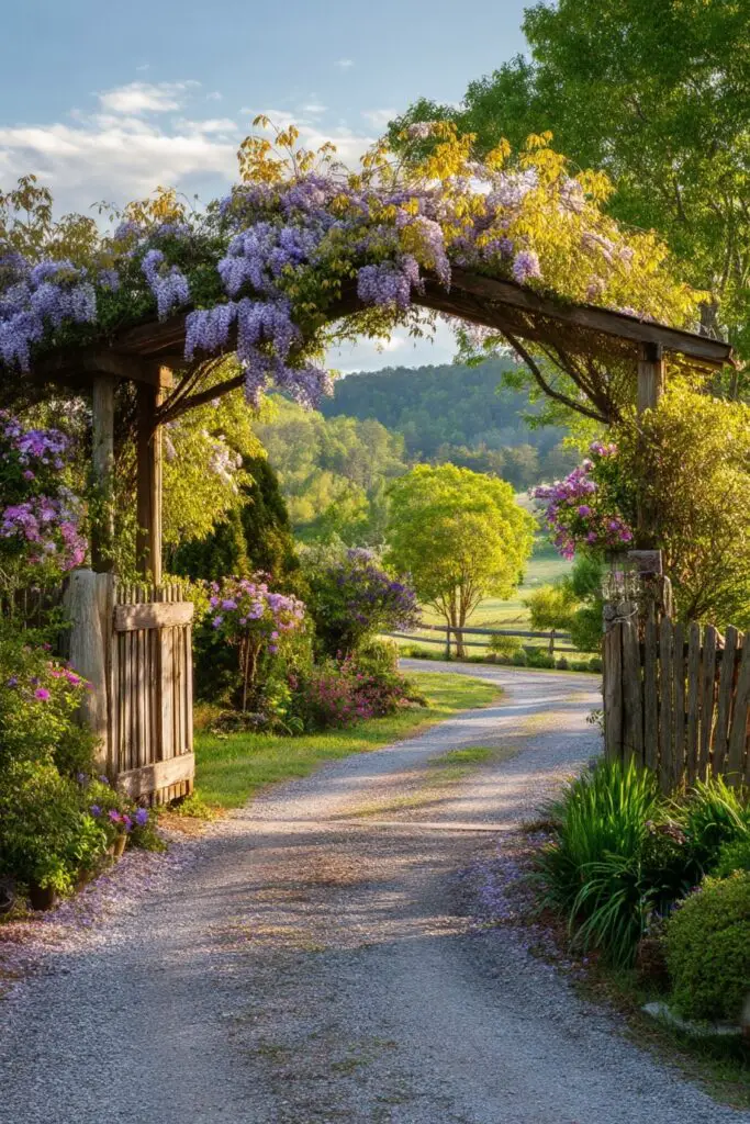 8 Farmhouse Driveway Entrance Ideas That Impress 6 8 Farmhouse Driveway Entrance Ideas That Impress