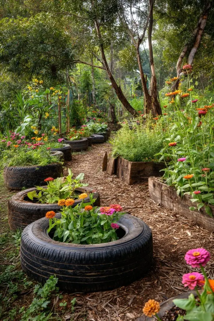 Creative Tire Garden Ideas for Every Backyard 8 Creative Tire Garden Ideas for Every Backyard