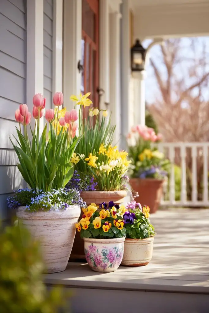 Spring Porch Decor Ideas for a Cheery Entry 4 Spring Porch Decor Ideas for a Cheery Entry