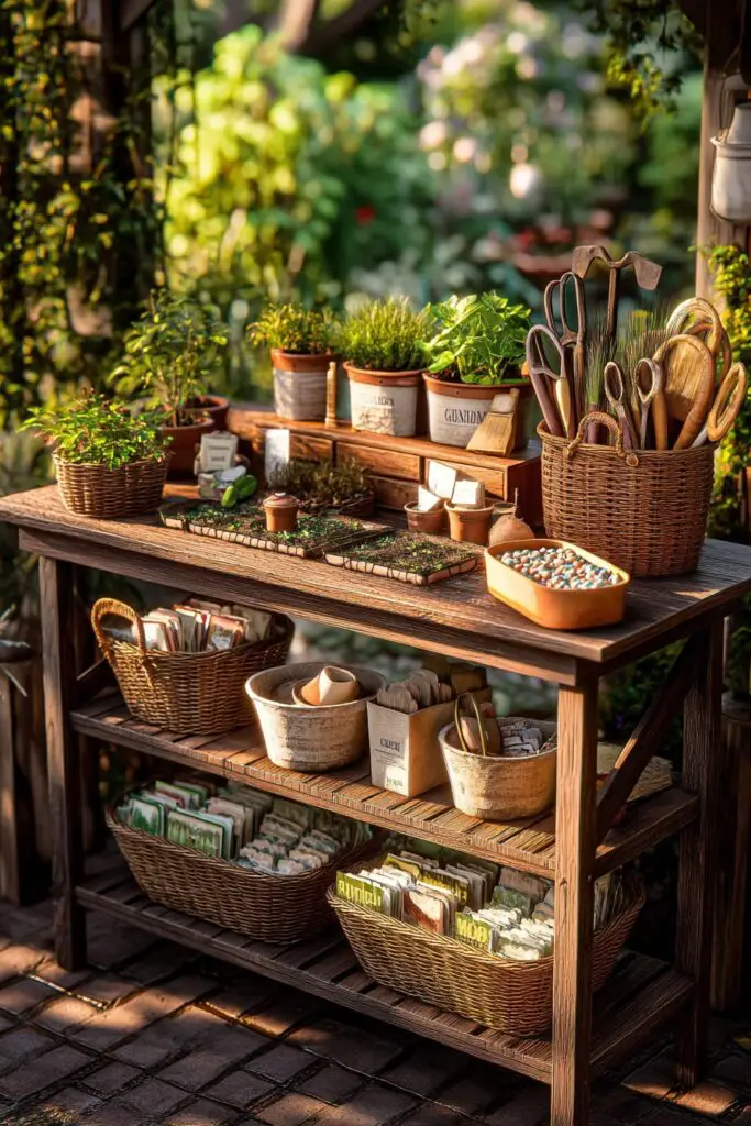5 Simple Potting Bench Ideas for Stylish Gardening 5 5 Simple Potting Bench Ideas for Stylish Gardening