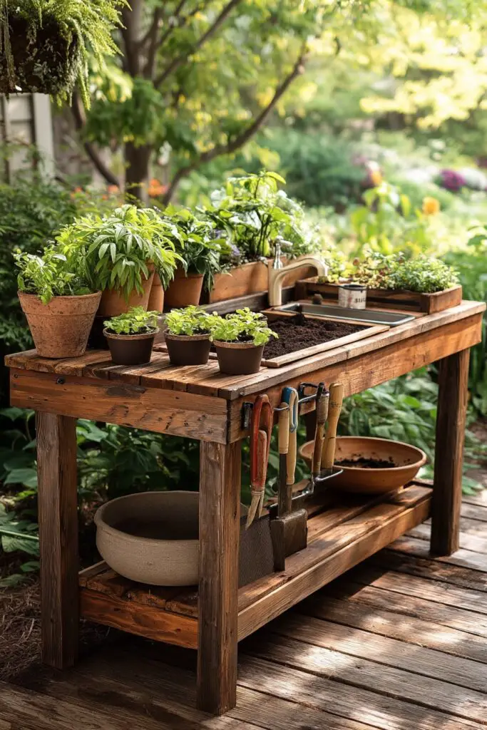 DIY Potting Bench Ideas for Every Garden 6 DIY Potting Bench Ideas for Every Garden