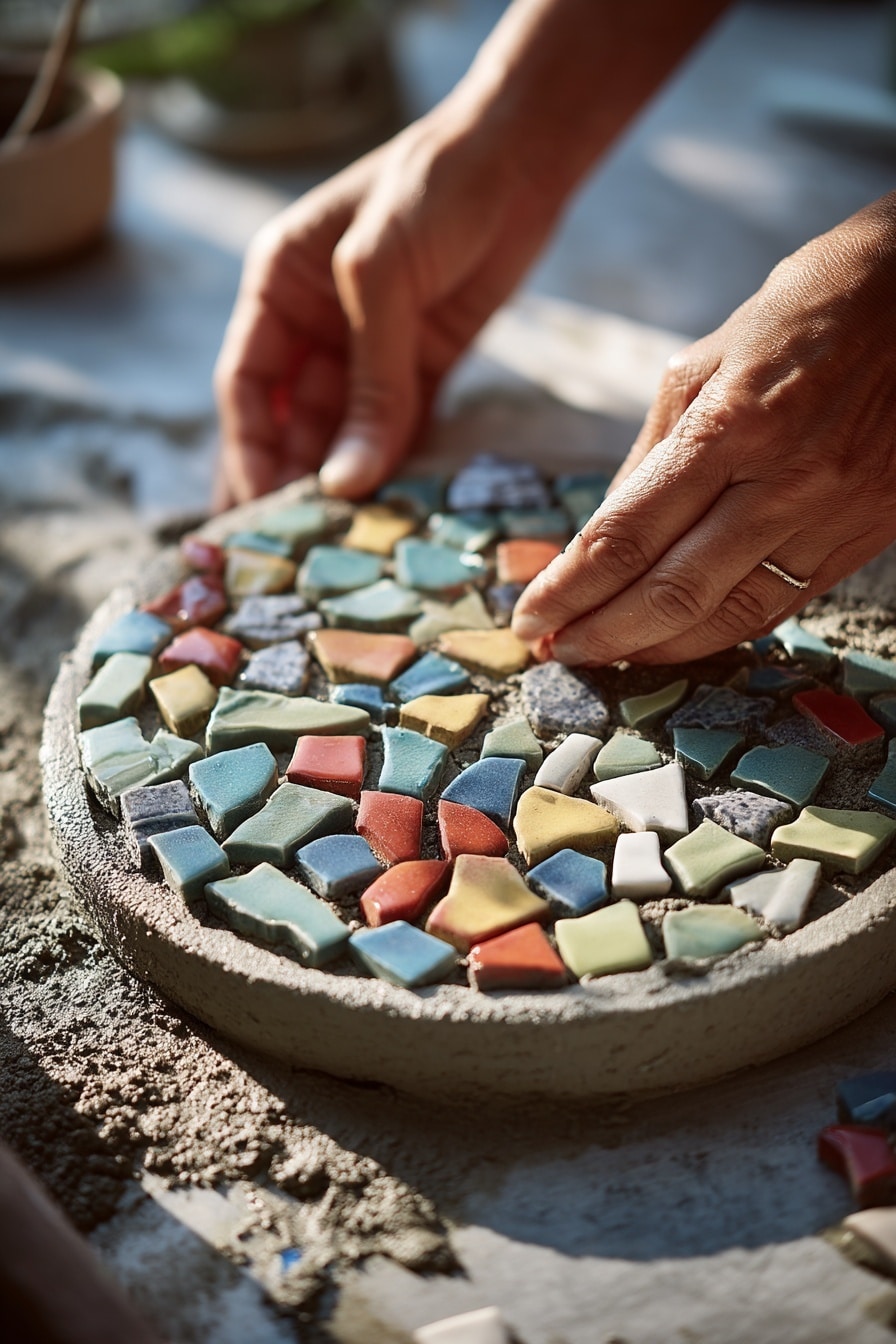 DIY Mosaic Stepping Stones: 5 Easy Ideas