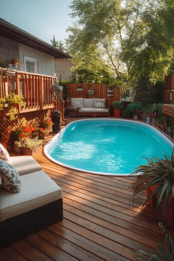 Above Ground Pool Deck Ideas on a Budget (DIY Guide) 2 Above Ground Pool Deck Ideas on a Budget (DIY Guide)