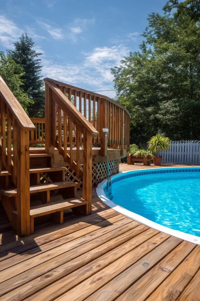 Above Ground Pool Deck Ideas on a Budget (DIY Guide) 3 Above Ground Pool Deck Ideas on a Budget (DIY Guide)