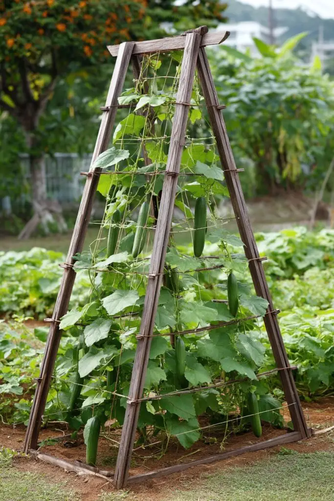 7 Best Cucumber Trellis Ideas + Easy DIY Designs 2 7 Best Cucumber Trellis Ideas + Easy DIY Designs