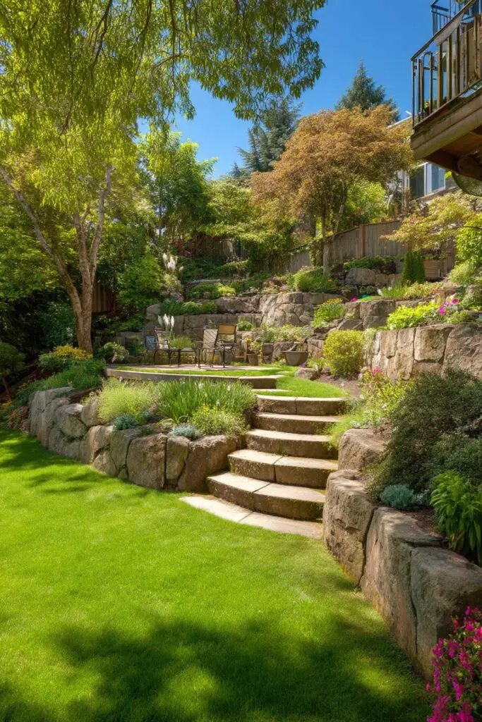 Sloped Backyard Ideas –Expert Design Tips for a Terraced Garden 2 Sloped Backyard Ideas –Expert Design Tips for a Terraced Garden