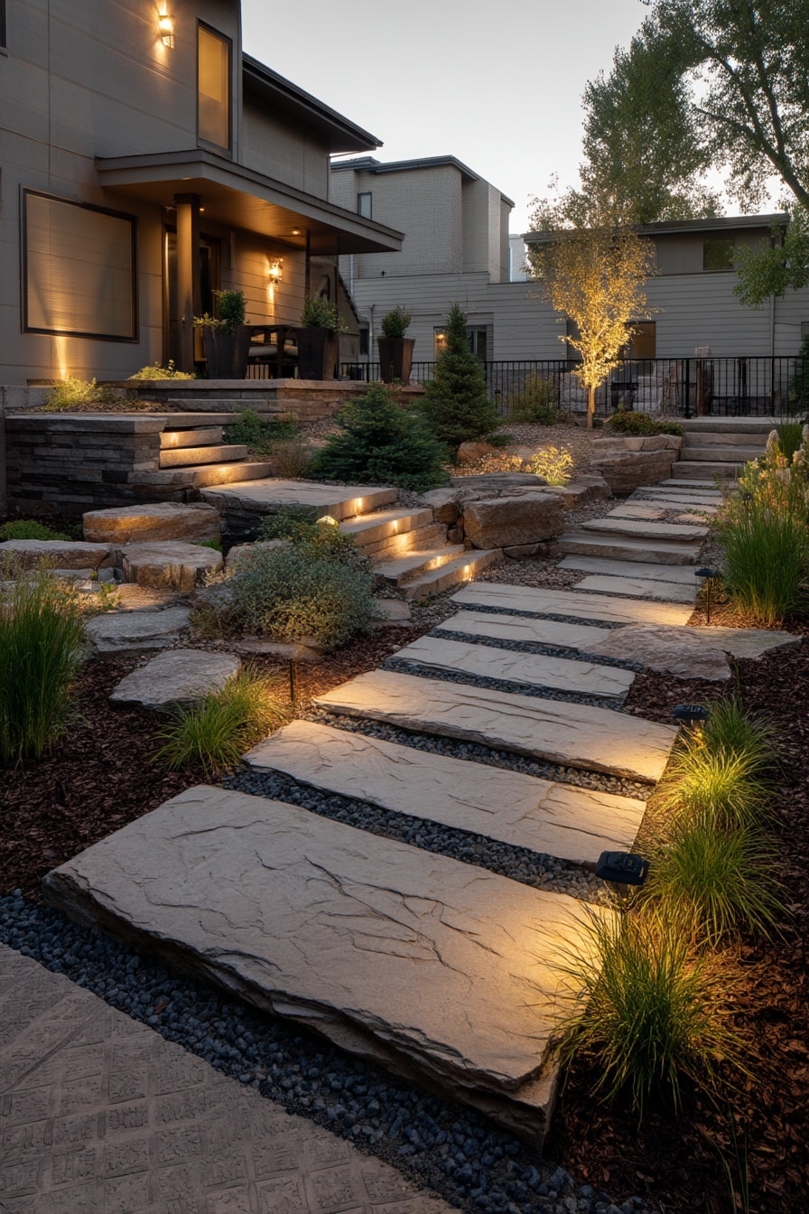 Flagstone Walkway Ideas: Stylish Garden Path Designs