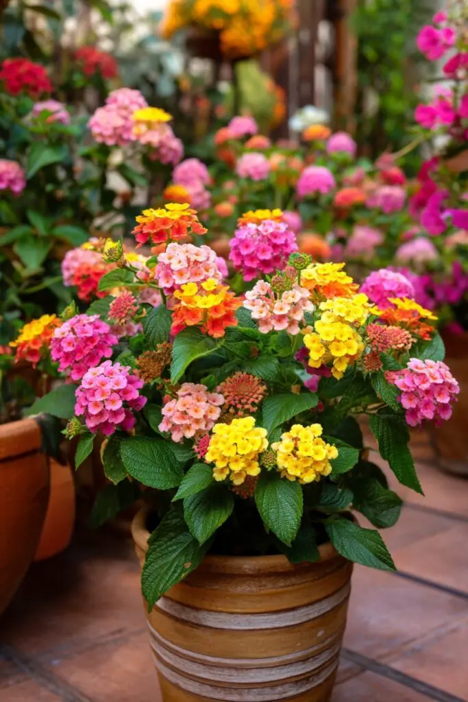 Potted Lantana Plants: Grow Lantana in Containers 2 Potted Lantana Plants: Grow Lantana in Containers