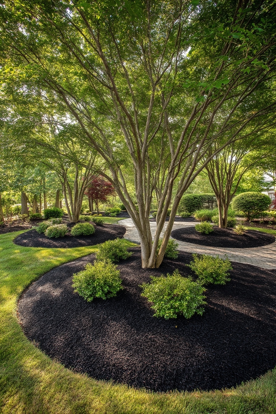 Best Black Mulch Landscaping Ideas