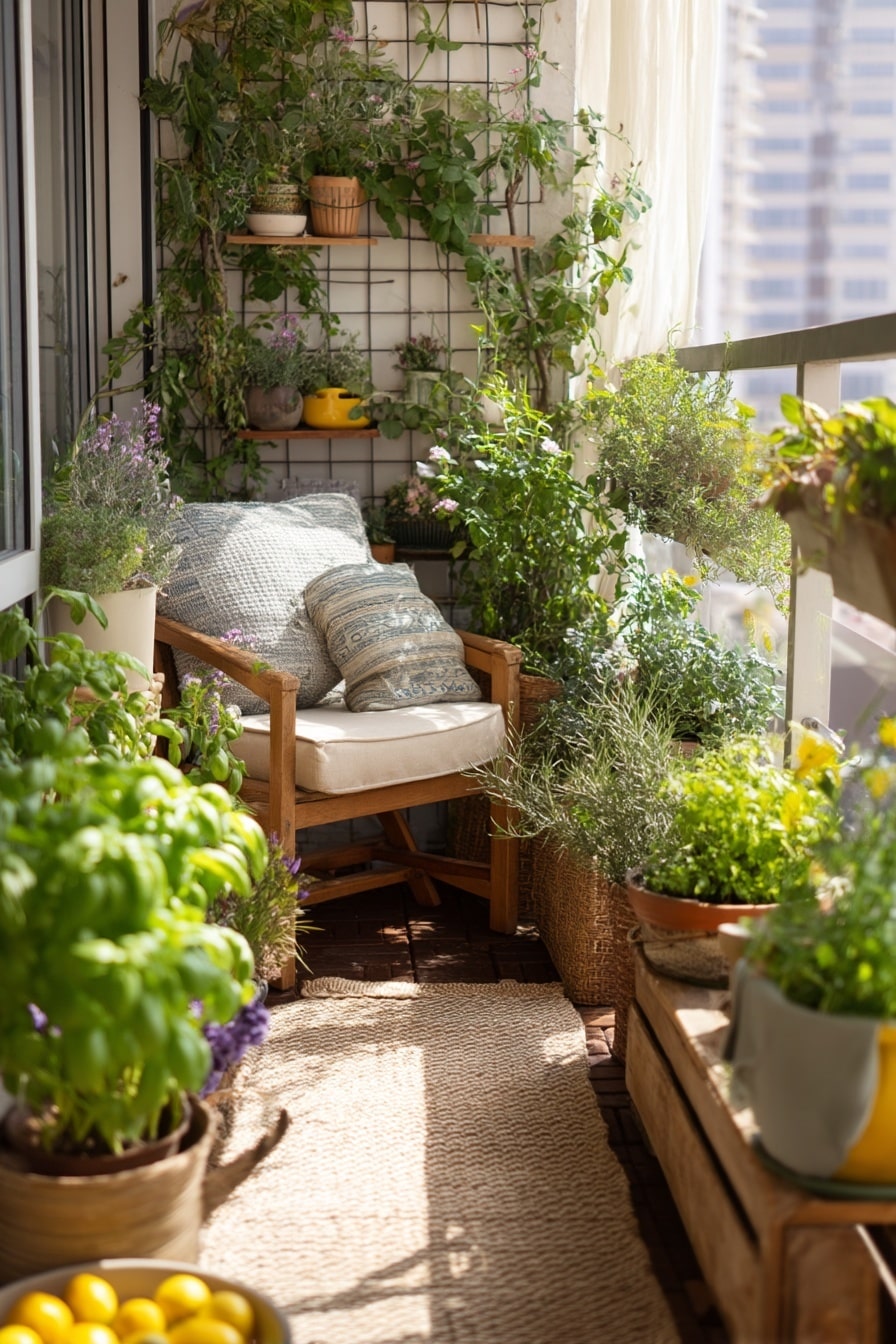 Balcony Garden Layout Ideas for Small Apartments