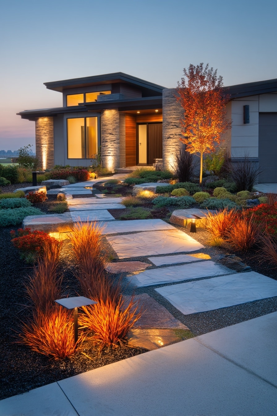 Modern Minimalist Small Garden Ideas for Front Yards