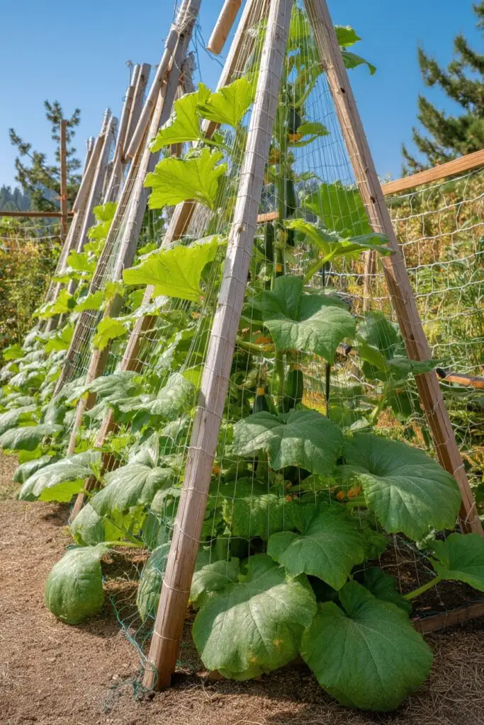 7 Zucchini Trellis Ideas for Small Gardens 2 7 Zucchini Trellis Ideas for Small Gardens