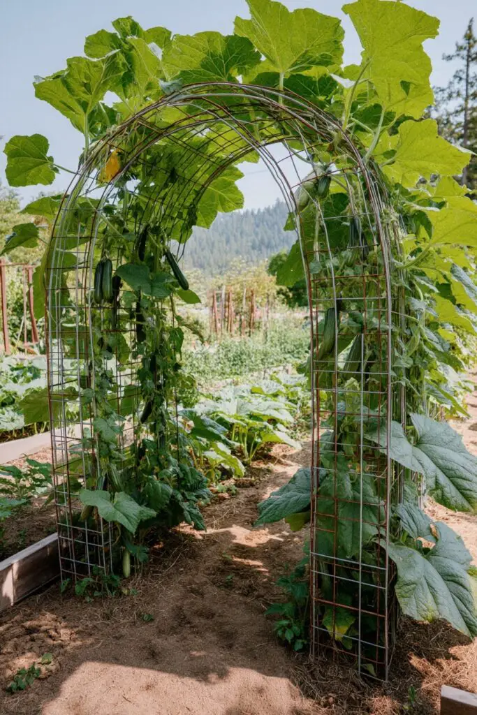 7 Zucchini Trellis Ideas for Small Gardens 3 7 Zucchini Trellis Ideas for Small Gardens