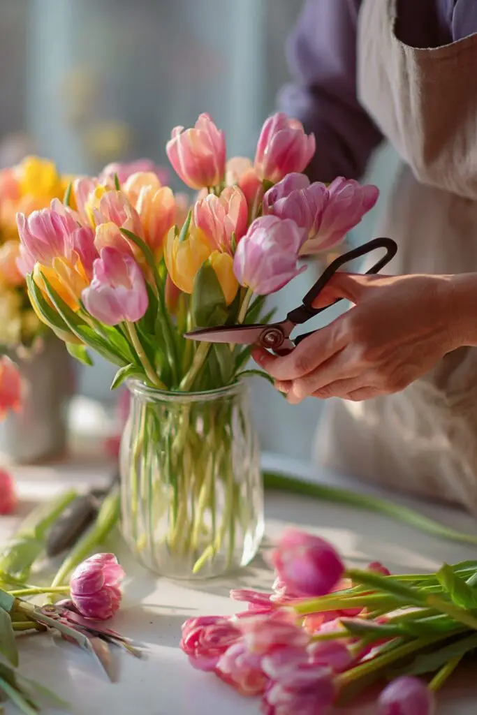 Tulips in Vase: 5 Easy Arrangement Tips 3 Tulips in Vase: 5 Easy Arrangement Tips